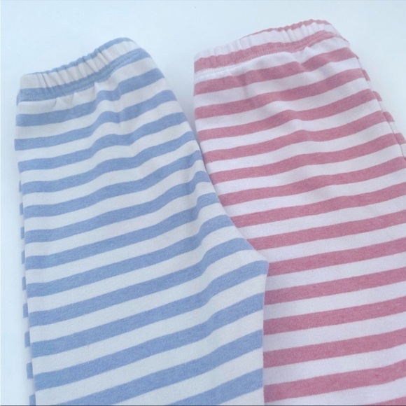 Lulu + roo Lulu & Roo Little Road Lot of 2 pairs of Striped Leggings Size 18-24 - Picture 2 of 10